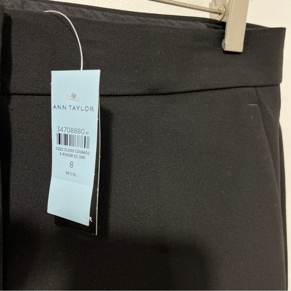 Ann Taylor NWT The Petite High Rise Black Trouser Seasonless Stretch [size 8p] - Picture 5 of 11